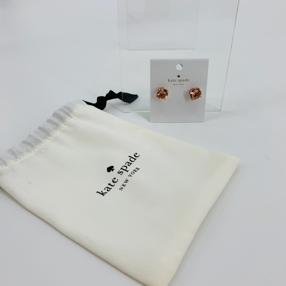 Kate Spade Rose Gold Crystal Earrings - Picture 8 of 8